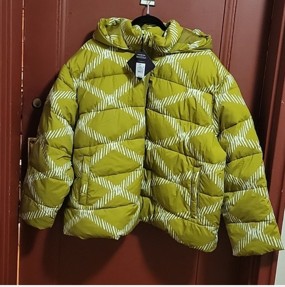 AVA & VIV GREEN DIAMOND LADIES SHORT PUFFER HOODIE JACKET SIZE 2X - Picture 11 of 13